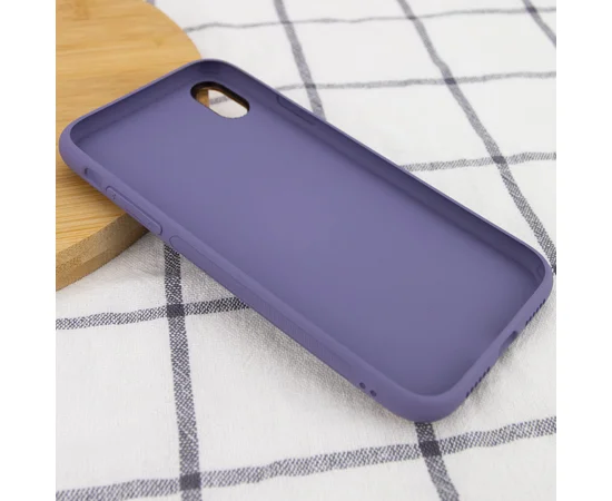 Кожаный чехол Xshield для Apple iPhone X / XS (5.8") Серый / Lavender Gray