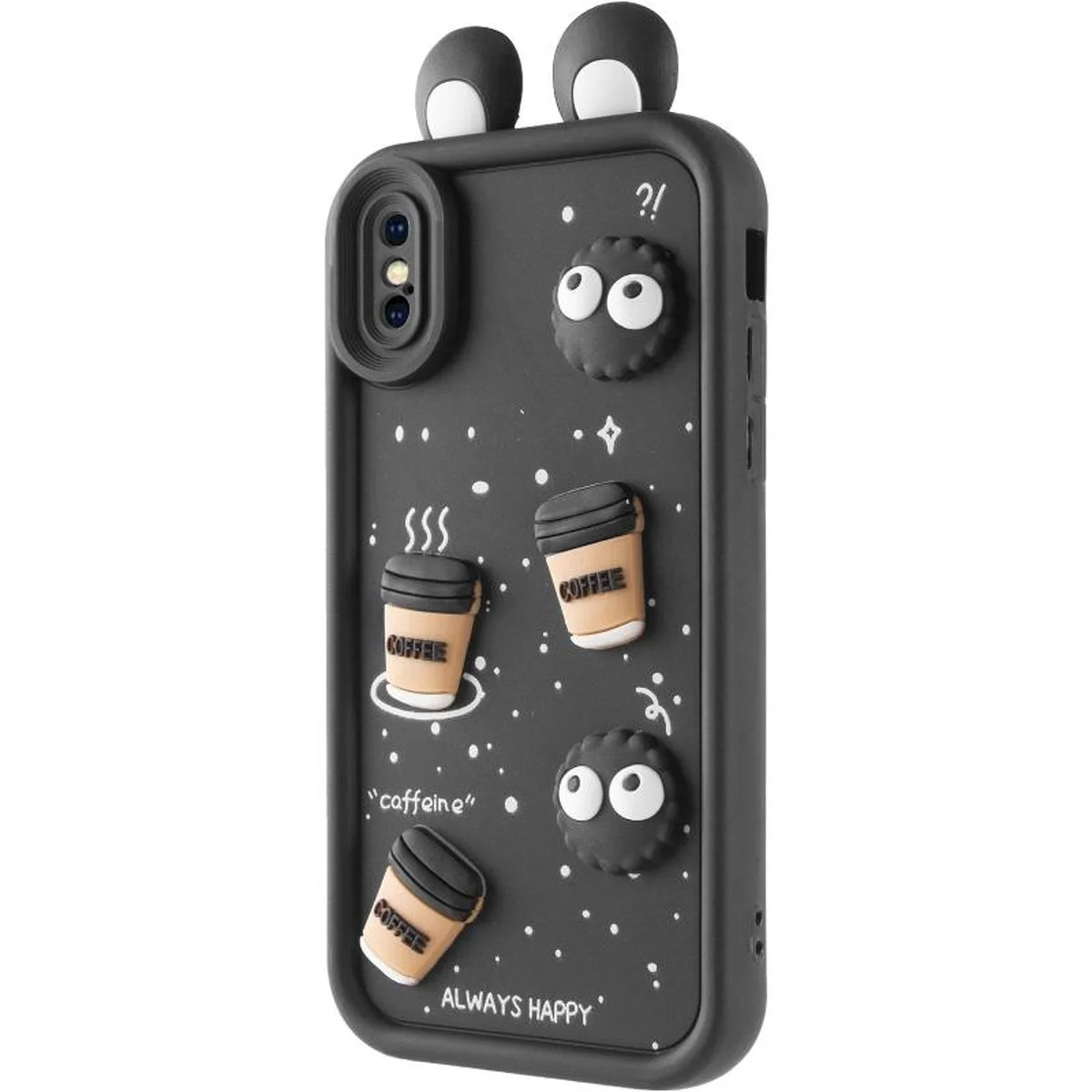 Чехол TPU Toys Case with Ears для Apple iPhone X / XS (5.8") Black