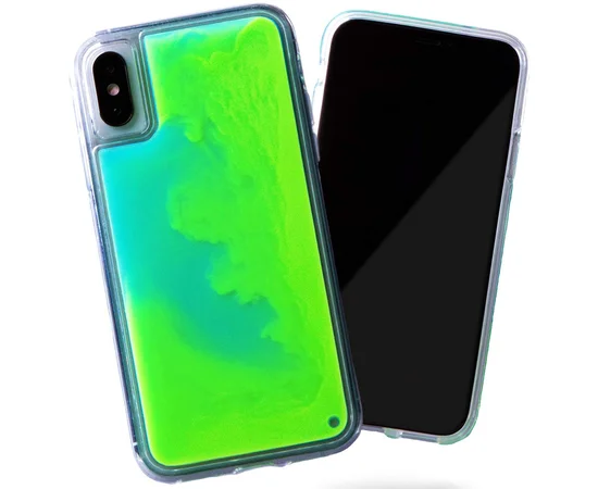 Неоновый чехол Neon Sand glow in the dark для Apple iPhone X / XS (5.8") Зеленый