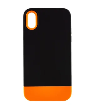 Чохол TPU+PC Bichromatic для Apple iPhone X / XS (5.8") Black / Orange