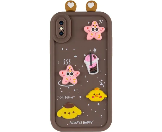 Чехол TPU Toys Case with Ears для Apple iPhone X / XS (5.8") Brown