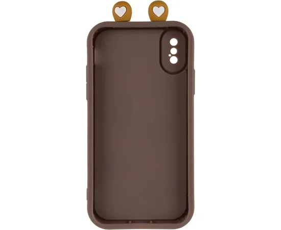 Чехол TPU Toys Case with Ears для Apple iPhone X / XS (5.8") Brown
