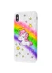 TPU чехол Dream Unicorn для Apple iPhone X / XS (5.8") Единорог розовый