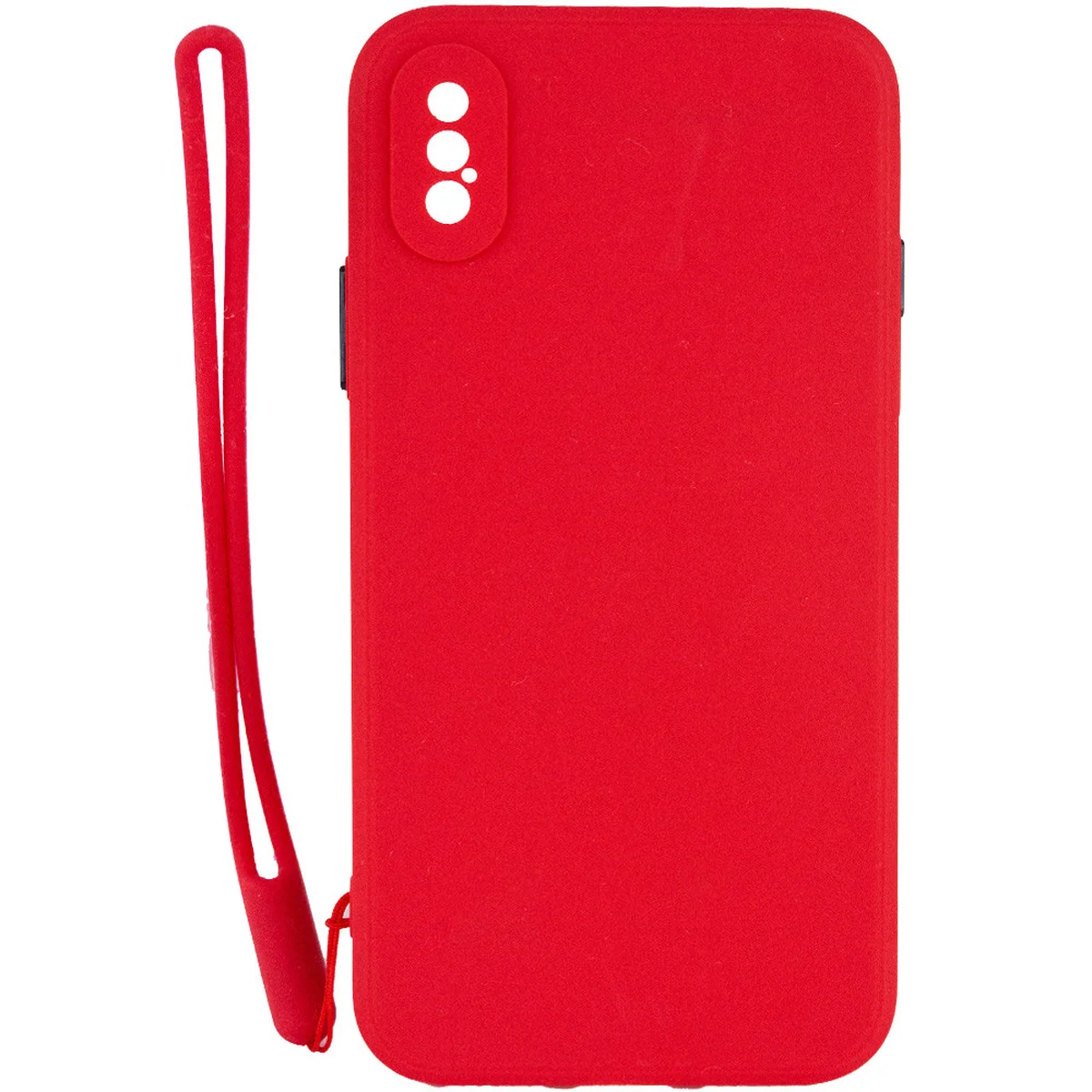 Чехол TPU Square Full Camera для Apple iPhone X / XS (5.8") Красный