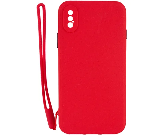 Чехол TPU Square Full Camera для Apple iPhone X / XS (5.8") Красный