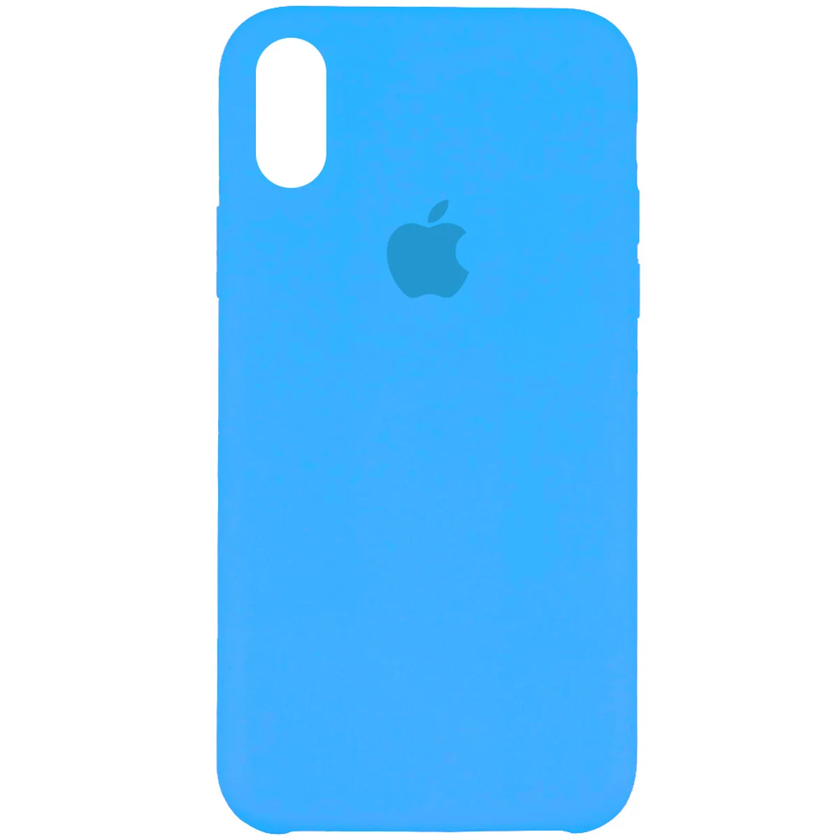 Чехол Silicone Case (AA) для Apple iPhone X/XS Голубой / Blue