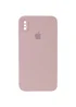 Чехол Silicone Case Square Full Camera Protective (AA) для Apple iPhone XS (5.8") Розовый / Pink Sand