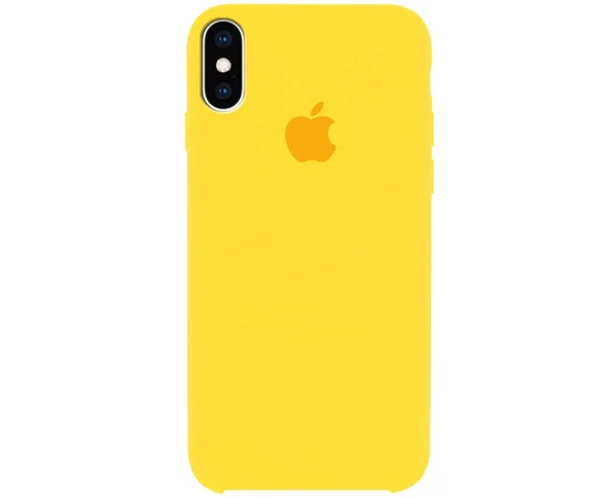Чехол Silicone Case (AA) для Apple iPhone X/XS Желтый / Canary Yellow