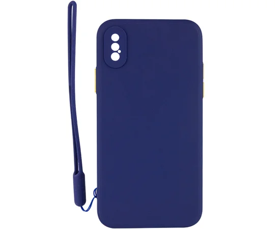 Чехол TPU Square Full Camera для Apple iPhone X / XS (5.8") Синий