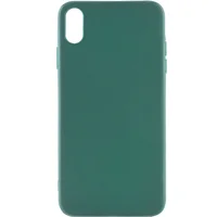 Силиконовый чехол Candy для Apple iPhone X / XS (5.8") Зеленый / Forest green