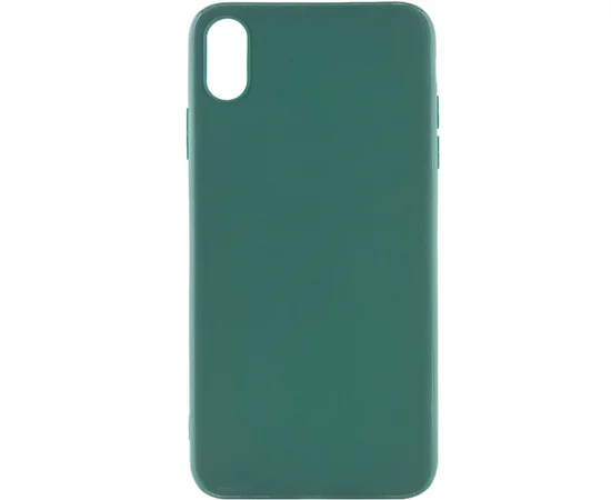 Силиконовый чехол Candy для Apple iPhone X / XS (5.8") Зеленый / Forest green