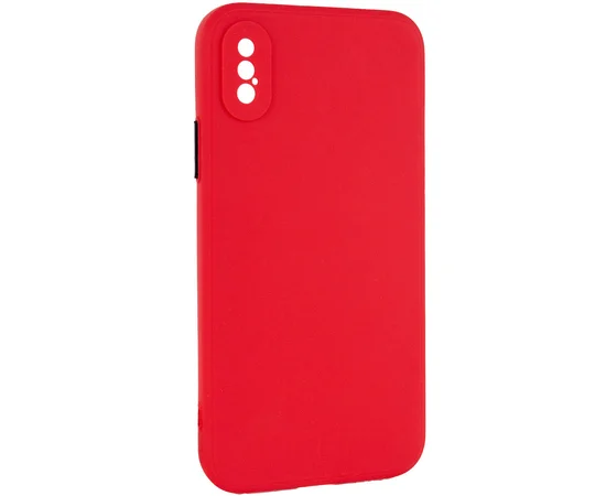 Чехол TPU Square Full Camera для Apple iPhone X / XS (5.8") Красный
