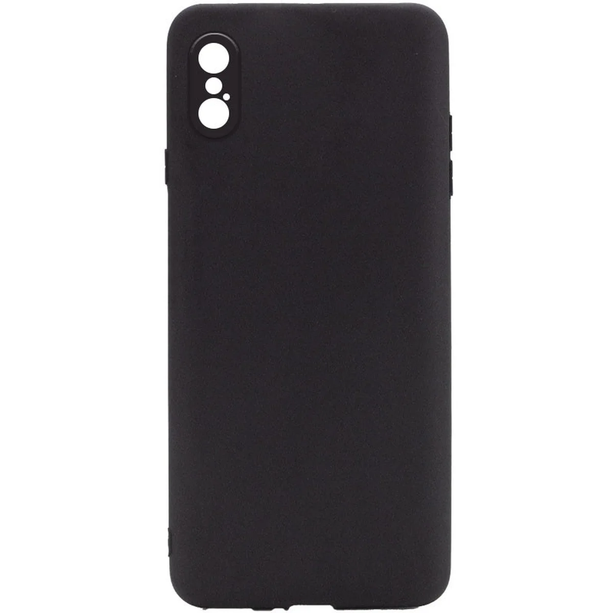 Силіконовий чохол Candy Full Camera для Apple iPhone X / XS (5.8 ") Чорний / Black