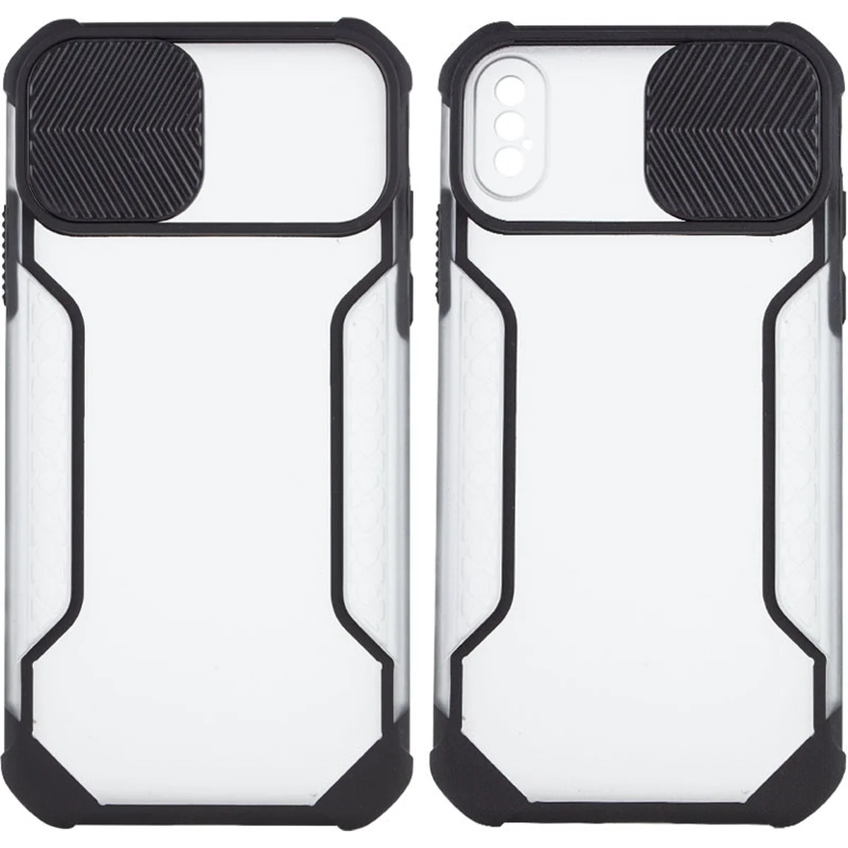 Чохол Camshield matte Ease TPU зі шторкою для Apple iPhone X/XS (5.8") Чорний