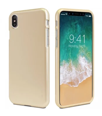 TPU чехол Mercury iJelly Metal series для Apple iPhone X/XS Золотой