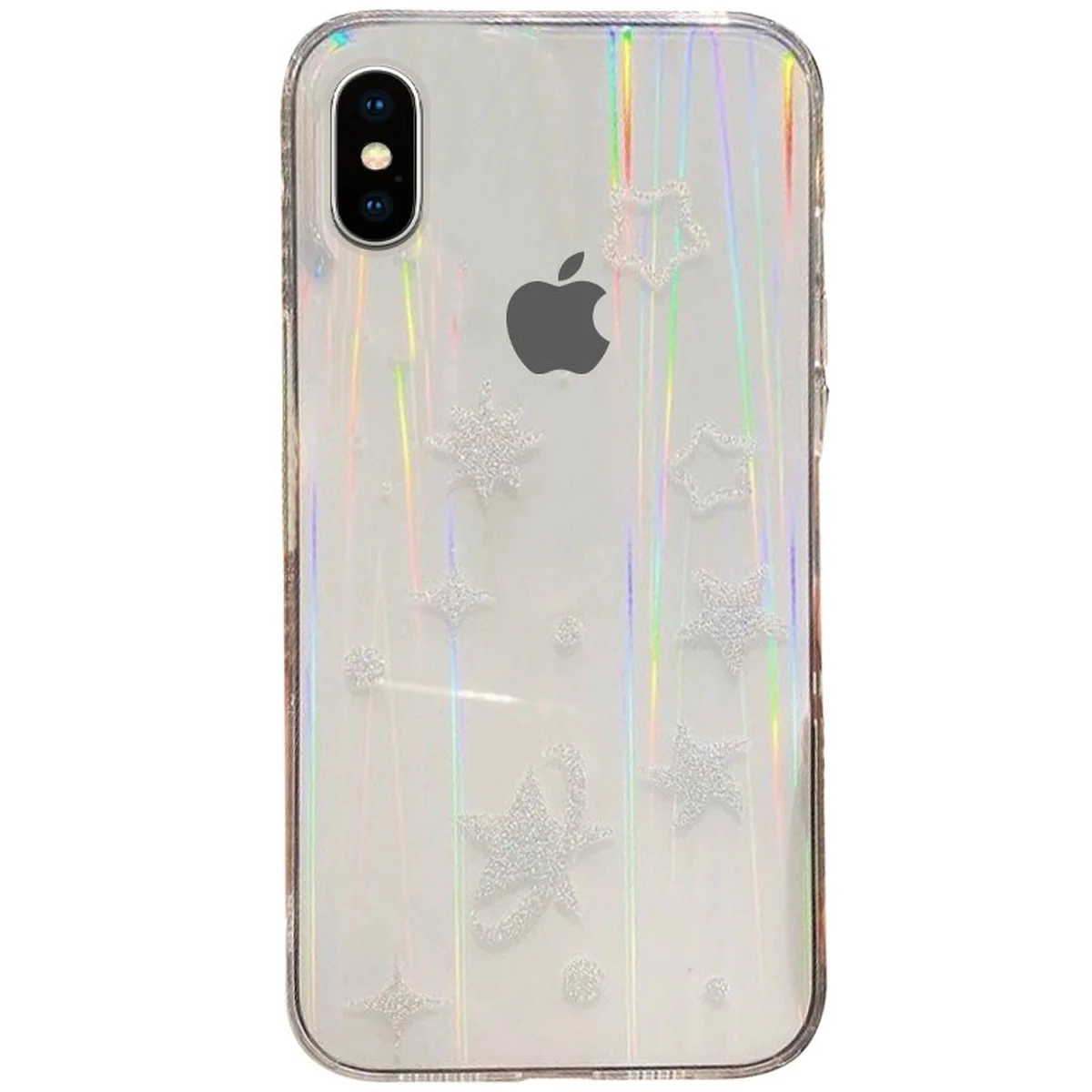 TPU+Glass чехол Aurora Space для Apple iPhone X / XS (5.8") Звезды