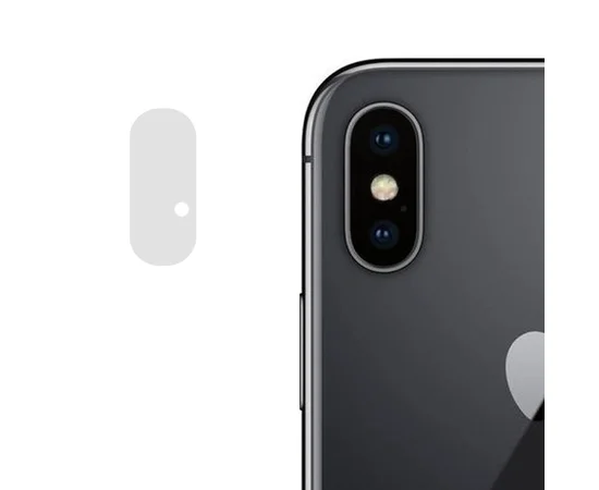 Гибкое защитное стекло 0.18mm на камеру (тех.пак) для Apple iPhone X / XS/ XS Max Прозрачный