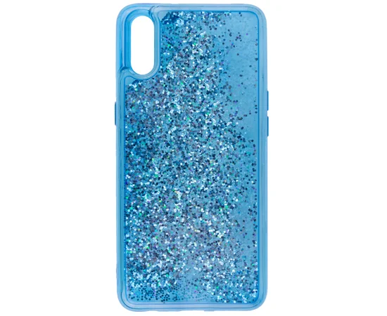 TPU+PC чехол Sparkle (glitter) для Apple iPhone X / XS (5.8") Синий