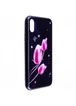 TPU+Glass чехол Fantasy с глянцевыми торцами для Apple iPhone XS (5.8") Тюльпаны