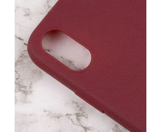 Силиконовый чехол Candy для Apple iPhone X / XS (5.8") Бордовый