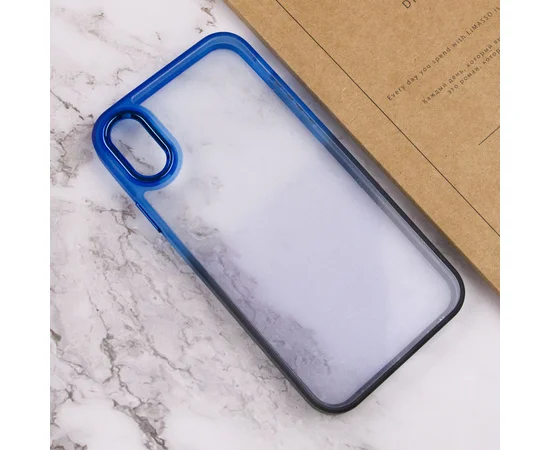 Чехол TPU+PC Fresh sip series для Apple iPhone X / XS (5.8") Черный / Синий