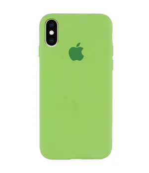 Чохол Silicone Case Full Protective (AA) для Apple iPhone X / XS М'ятний / Mint