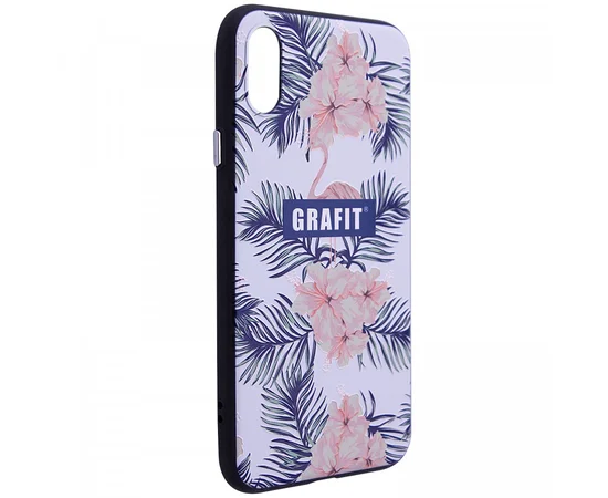 TPU+PC чехол YCT тиснение для Apple iPhone X/XS Цветы - белый фон