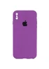 Чехол Silicone Case Square Full Camera Protective (AA) для Apple iPhone XS (5.8") Фиолетовый / Grape