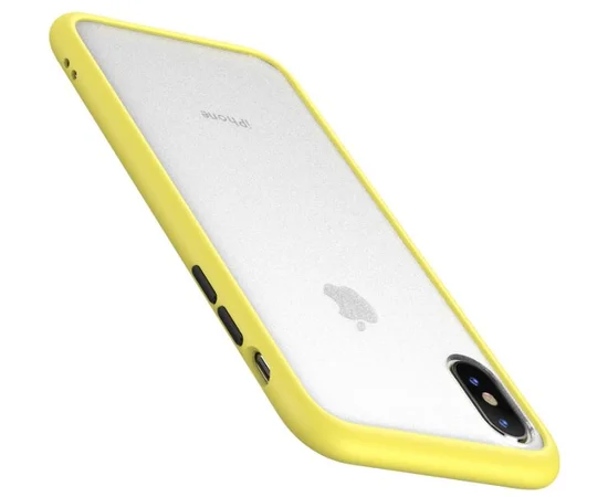 TPU чехол LikGus Maxshield для Apple iPhone X / XS (5.8") Желтый