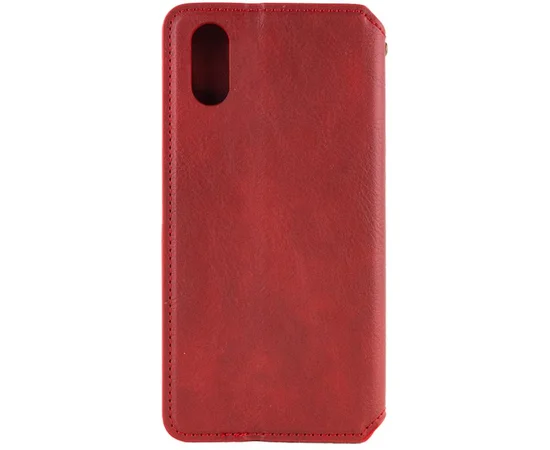 Шкіряний чохол-книжка GETMAN Cubic (PU) для Apple iPhone X / XS (5.8") Червоний