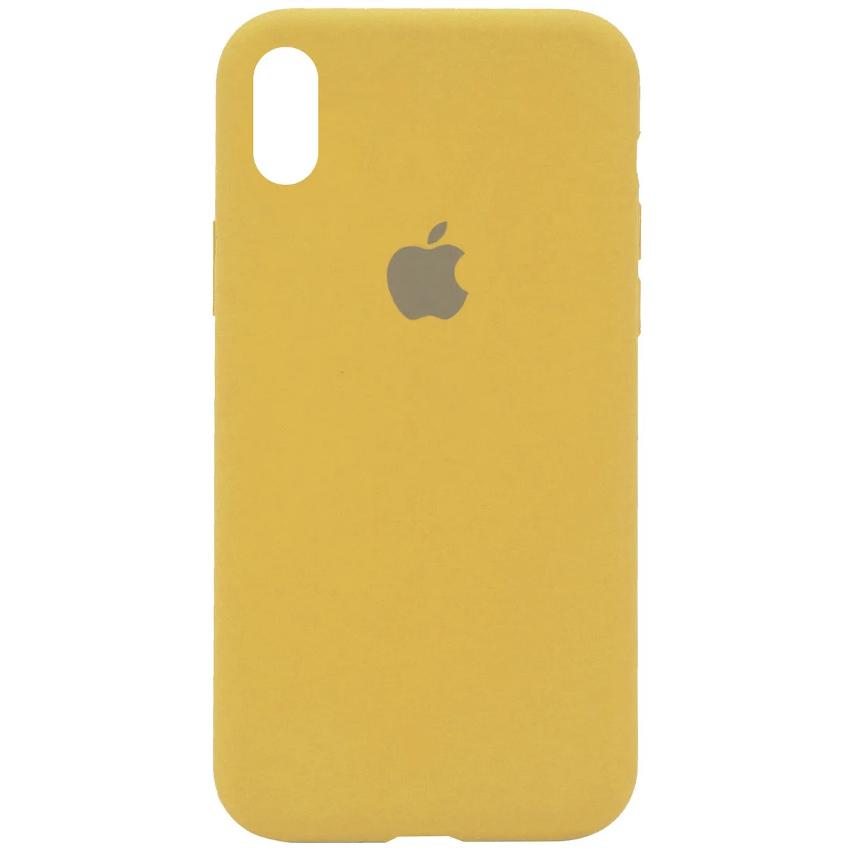 Чехол Silicone Case Full Protective (AA) для Apple iPhone X/XS Золотой / Gold