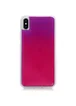 Неоновый чехол Neon Sand glow in the dark для Apple iPhone X / XS (5.8") Фиолетовый / Розовый