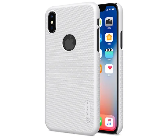 Чехол Nillkin Matte для Apple iPhone X/XS Белый (вырез для лого)