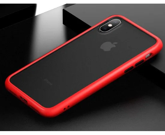 TPU чехол LikGus Maxshield для Apple iPhone X / XS (5.8") Красный