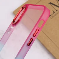 Чехол TPU+PC Fresh sip series для Apple iPhone X / XS (5.8") Бирюзовый / Розовый