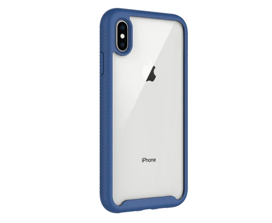 Ударопрочный чехол Full-body Bumper Case для Apple iPhone X / XS (5.8") Синий
