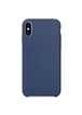 Силиконовый чехол Soft cover для Apple iPhone X / XS (5.8") Синий /  Blue Cobalt