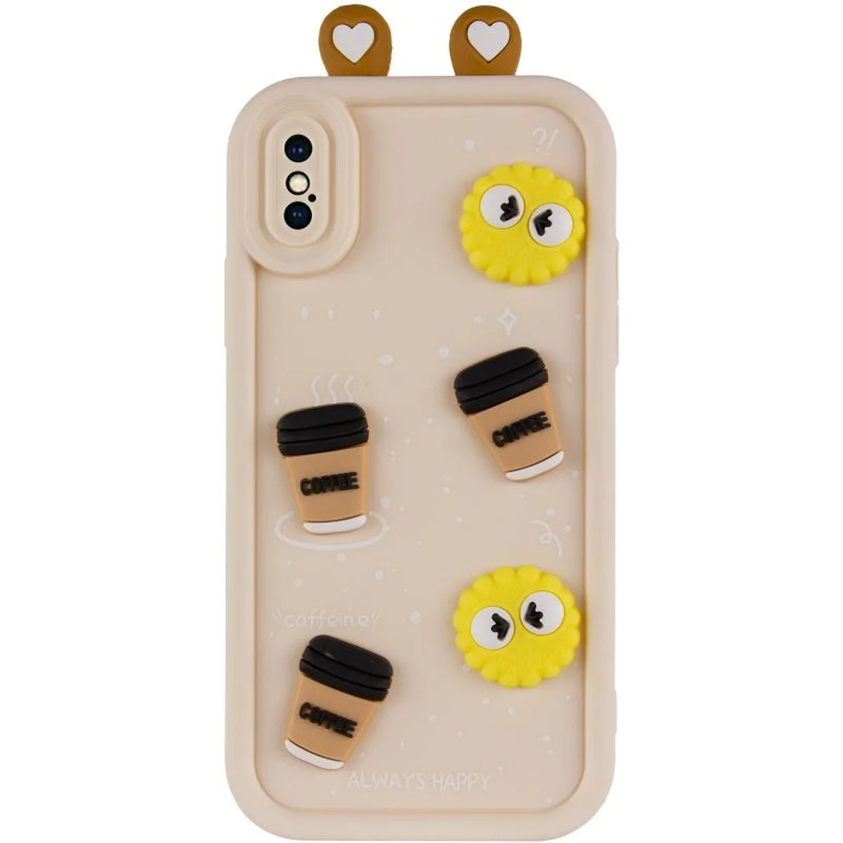 Чохол TPU Toys Case with Ears для Apple iPhone X / XS (5.8") Sand