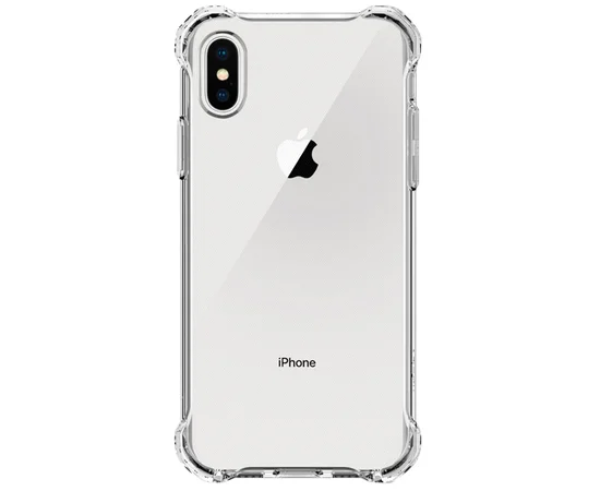 TPU чехол GETMAN Ease с усиленными углами для Apple iPhone X / XS (5.8") Прозрачный / Transparent