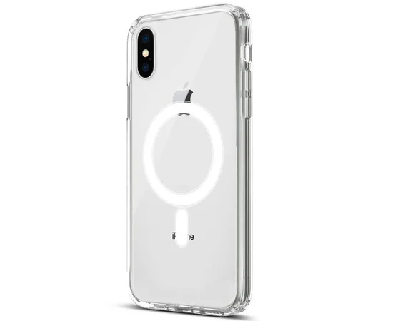 Чехол TPU Clear Case with MagSafe для Apple iPhone X / XS (5.8") Clear