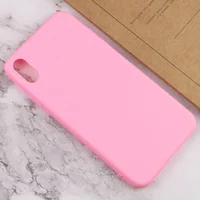 Силиконовый чехол Candy для Apple iPhone X / XS (5.8") Розовый