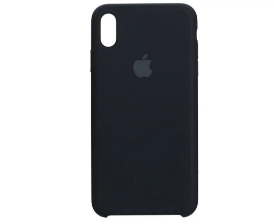 Чехол Silicone case (AAA) для Apple iPhone X/XS Черный / Black