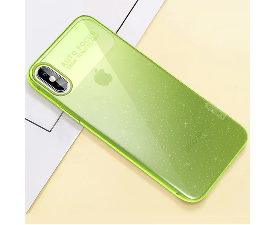 TPU чехол X-Level Rainbow Series для Apple iPhone X / XS (5.8") Зеленый