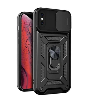 Чехол Ummi Camshield Serge Ring для Apple iPhone X / XS (5.8") Черный