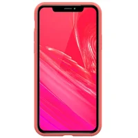 Чехол Silicone case (A) (с закрытым низом) для Apple iPhone X/XS Розовый  / Barbie pink