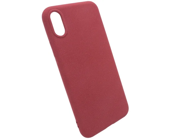 TPU Sandstone Matte case для Apple iPhone X (5.8") Красный