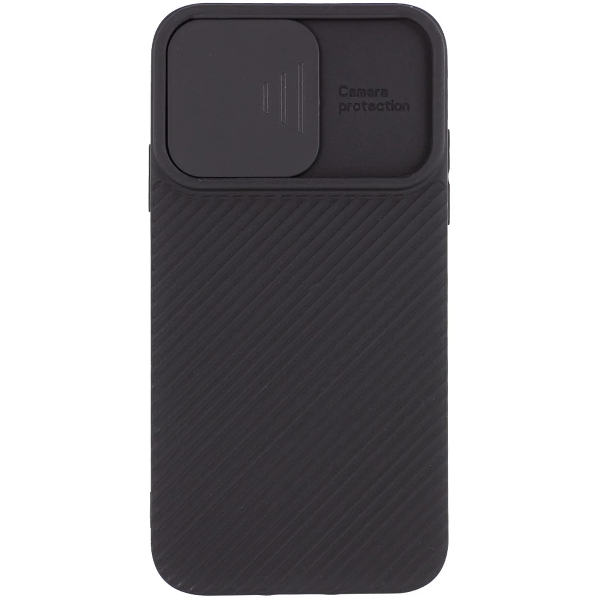 Чохол Camshield Square TPU зі шторкою для камери для Apple iPhone X / XS (5.8 ") Чорний