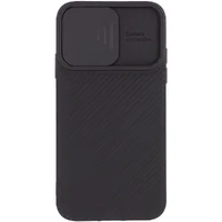 Чохол Camshield Square TPU зі шторкою для камери для Apple iPhone X / XS (5.8 ") Чорний