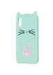 Силиконовый чехол Love Cat 3D для Apple iPhone X/XS (5.8") Мятный / Mint