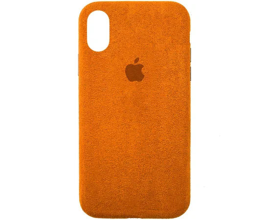 Чехол ALCANTARA Case Full для Apple iPhone X / XS (5.8") Оранжевый